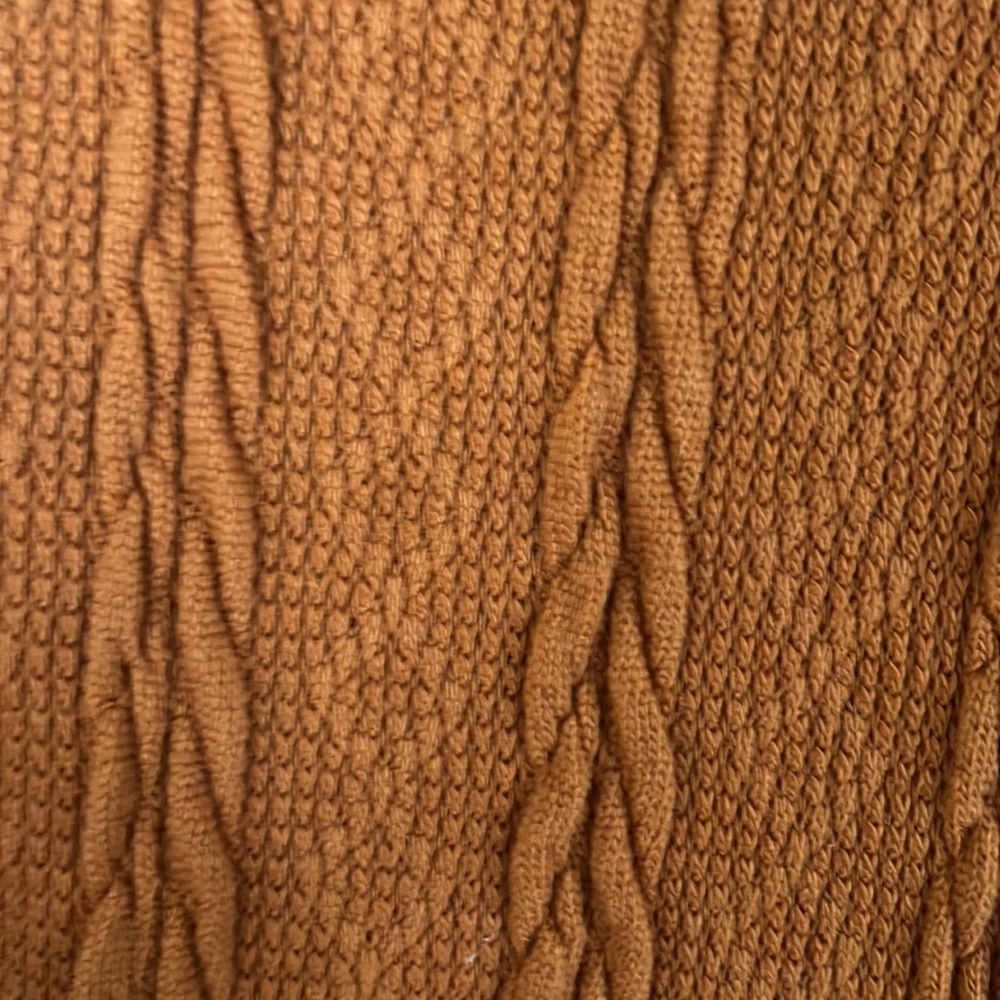 Circular Cowl Neck Cable Knit Poncho Sweater Sz XL (runs big) - Picture 7 of 12